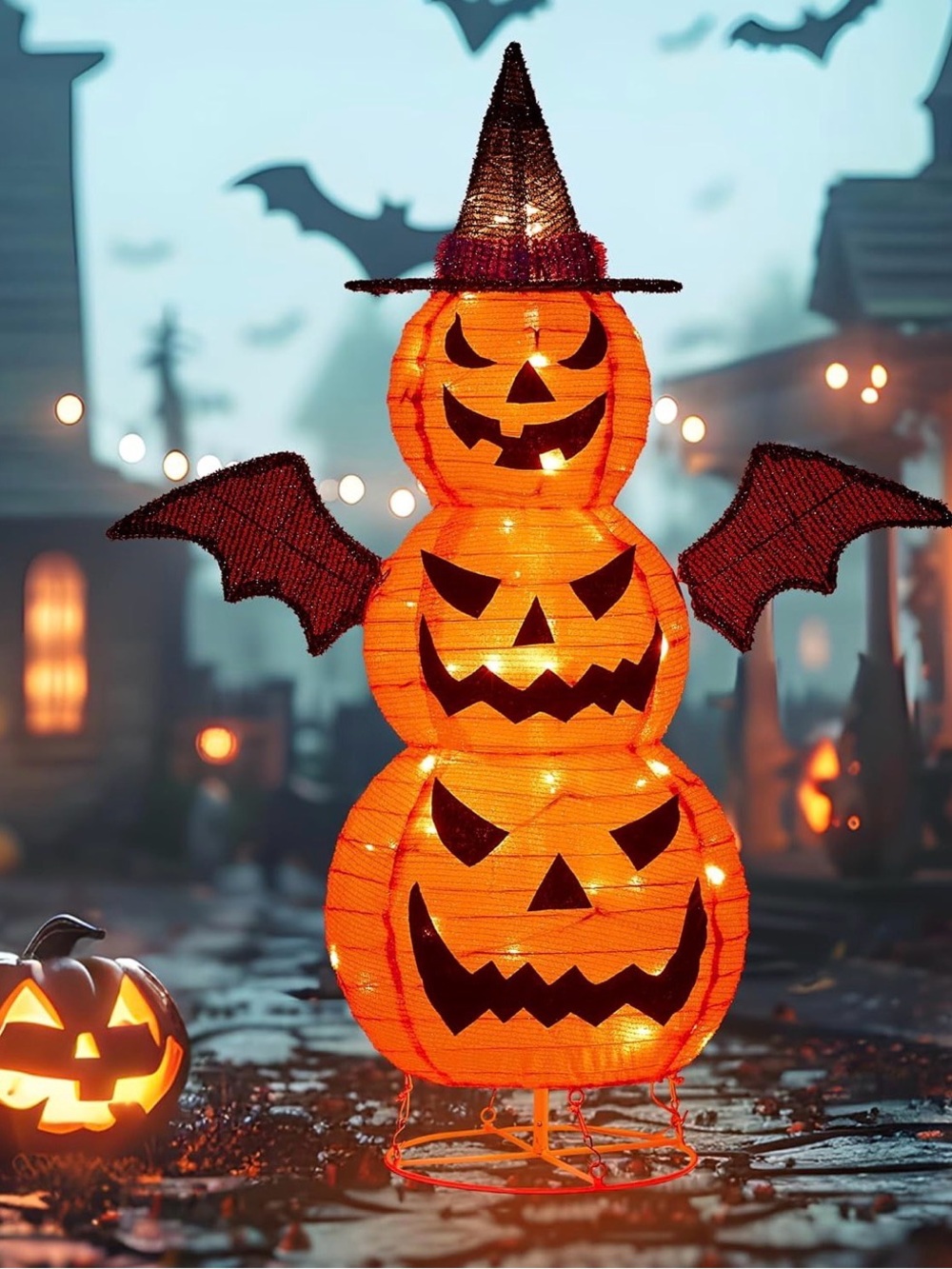 Halloween Pumpkin Man lighted decorations